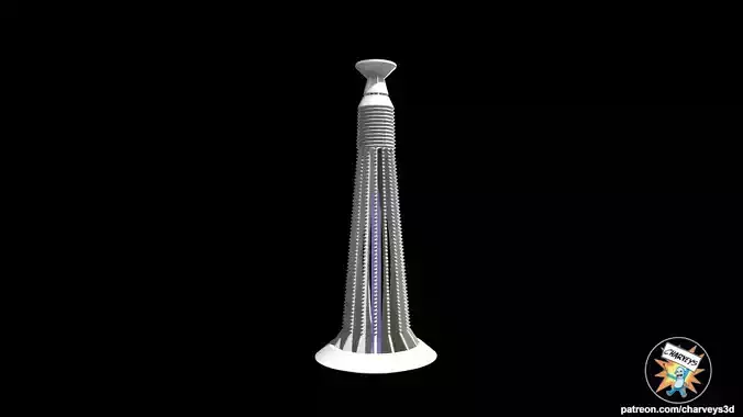 Star Wars Cloud City Sculpture for action figures 3D print model