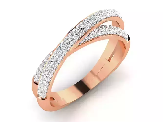 Women Diamond Ring 3dm render details