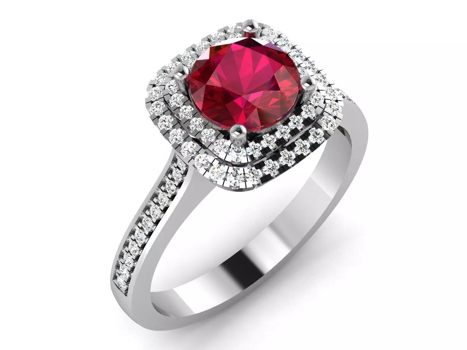 Women Solitaire Ring 3dm render details 3D print model_0