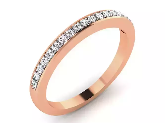 Women Band Ring 3dm render details