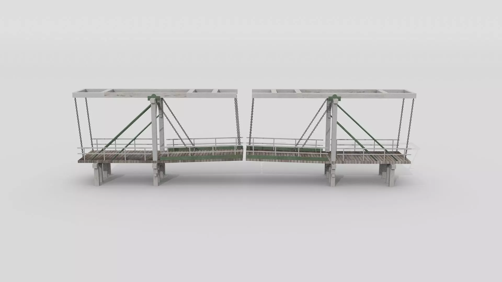 Amsterdam drawbridge 3D model_0