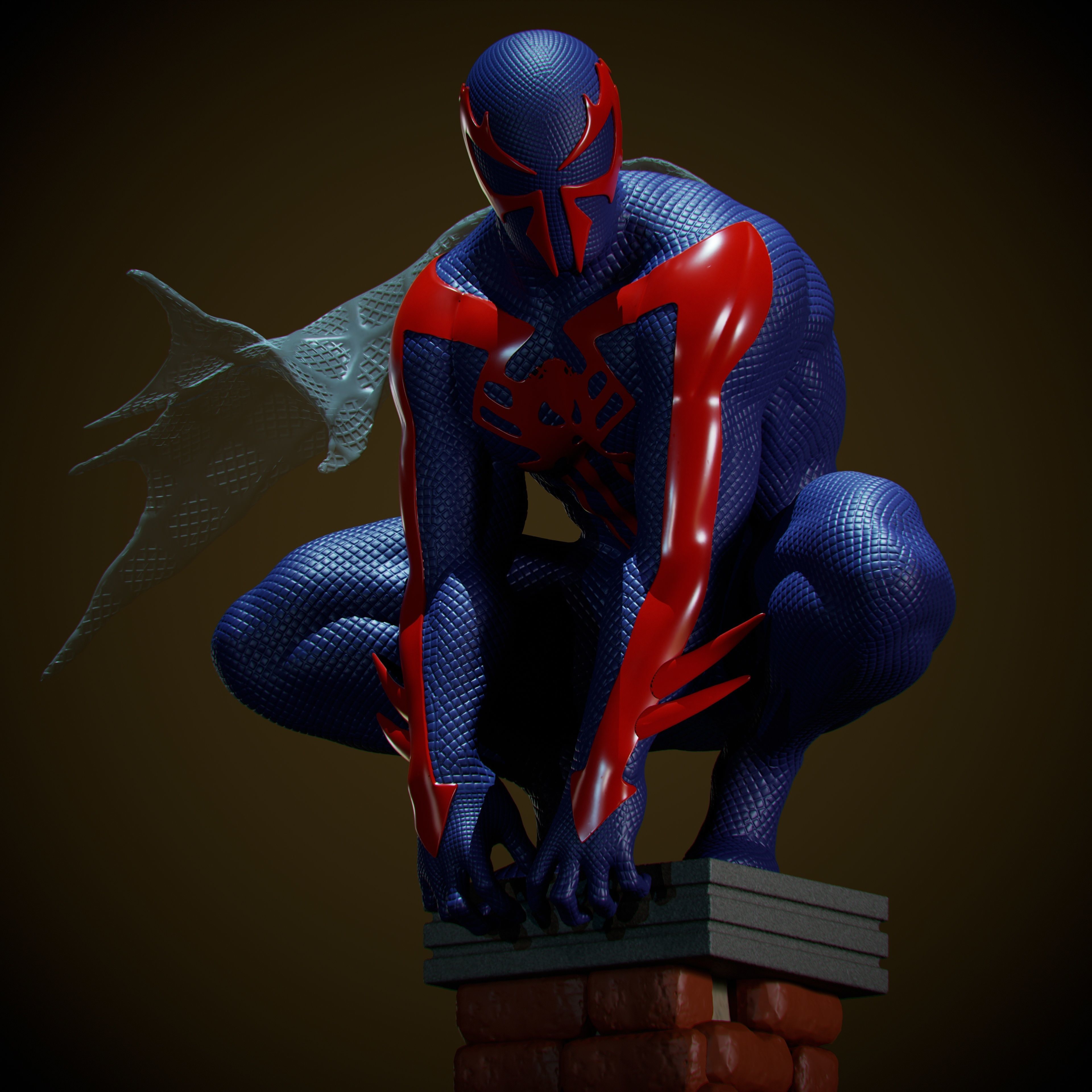 spiderman 2099 3D model_1