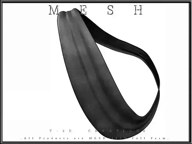 Sash with Leather Textures Low-poly 3D model