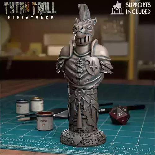 Human Chess Knight - Pre-Supported