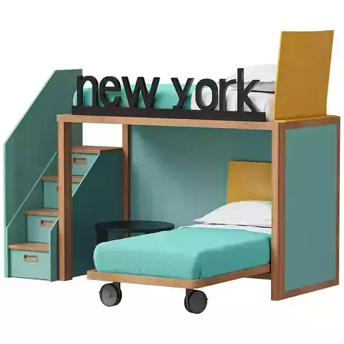  Beds for children Free 3D model