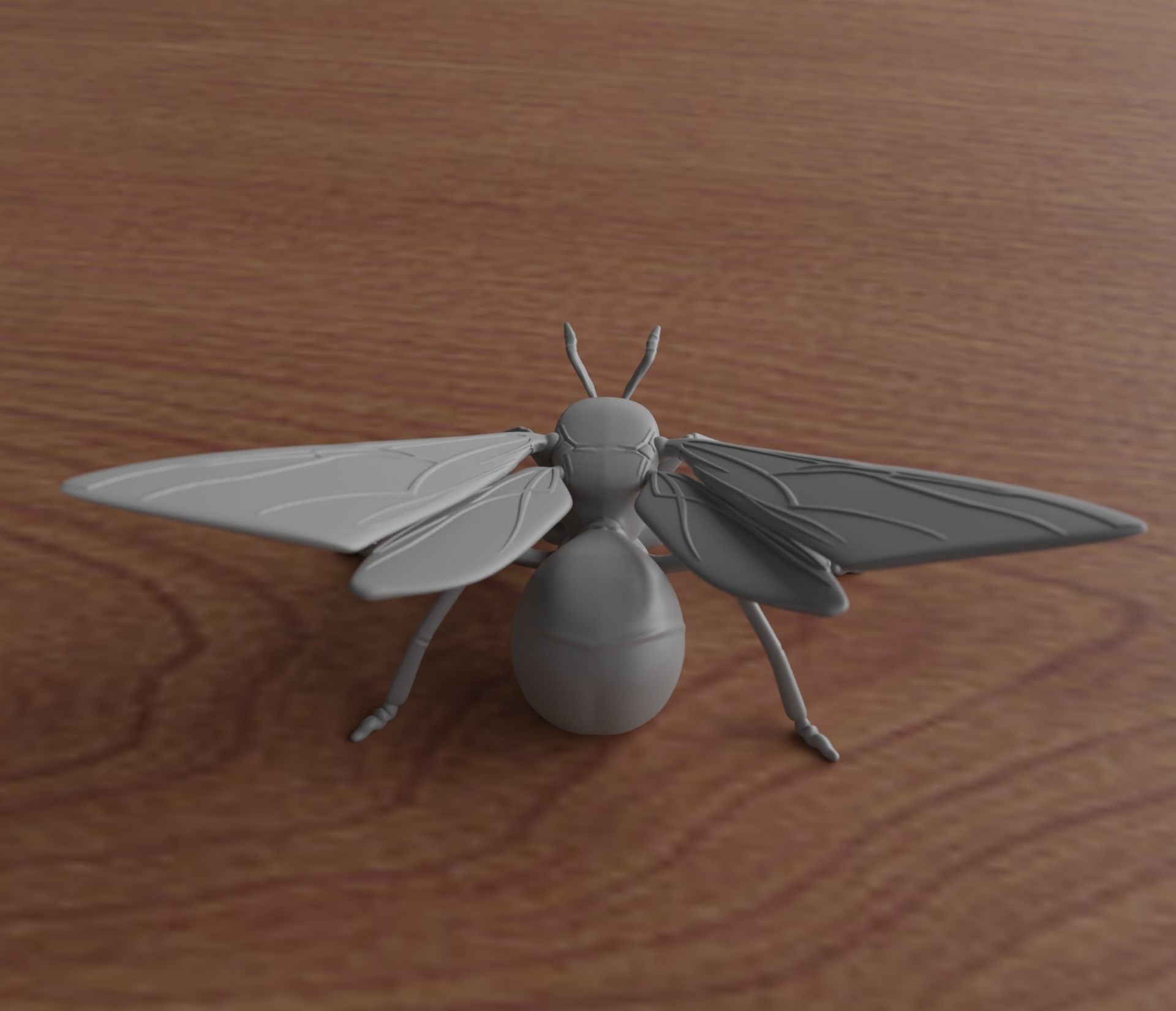 WINGED ANT 3D print model_4