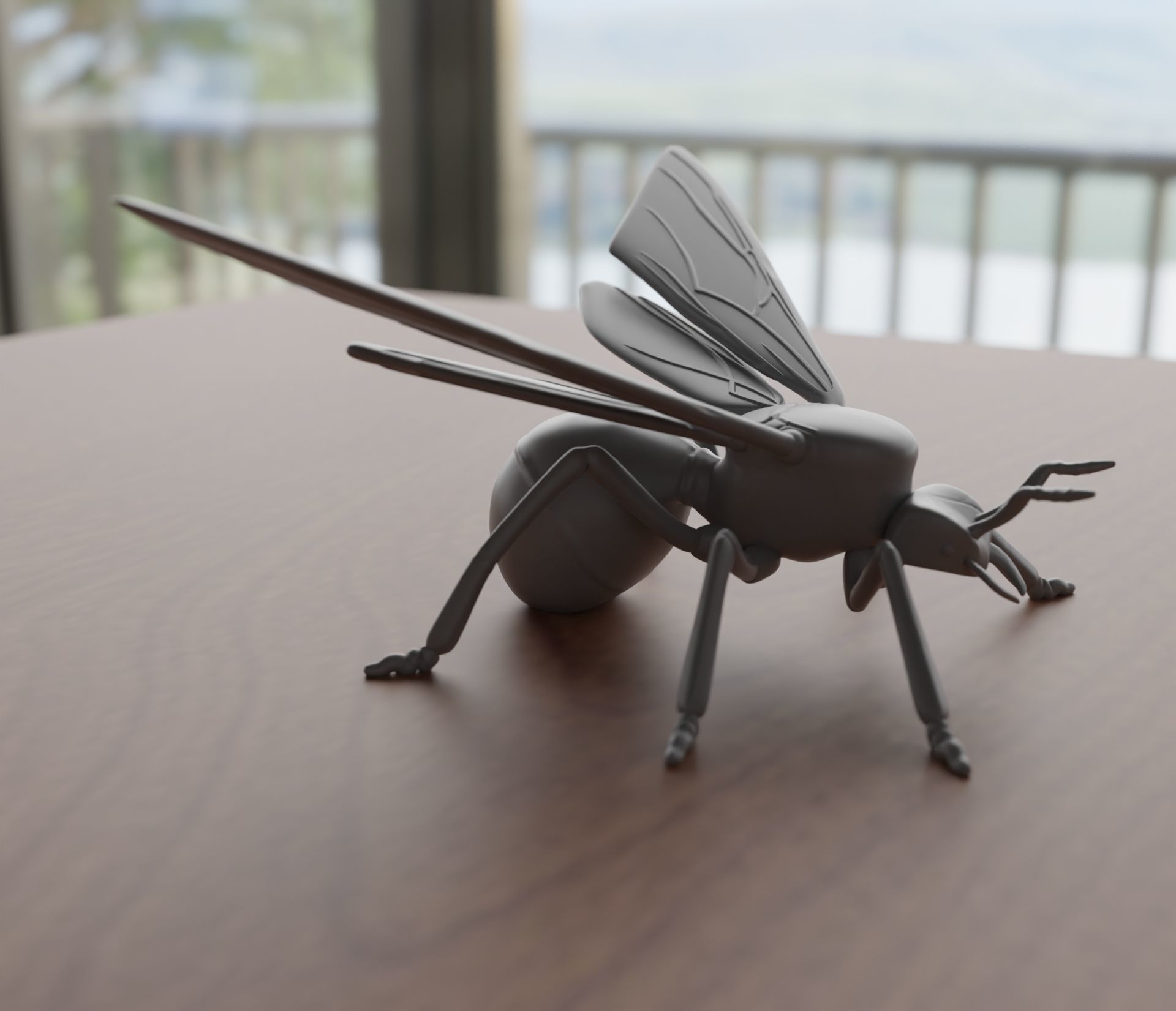 WINGED ANT 3D print model_2