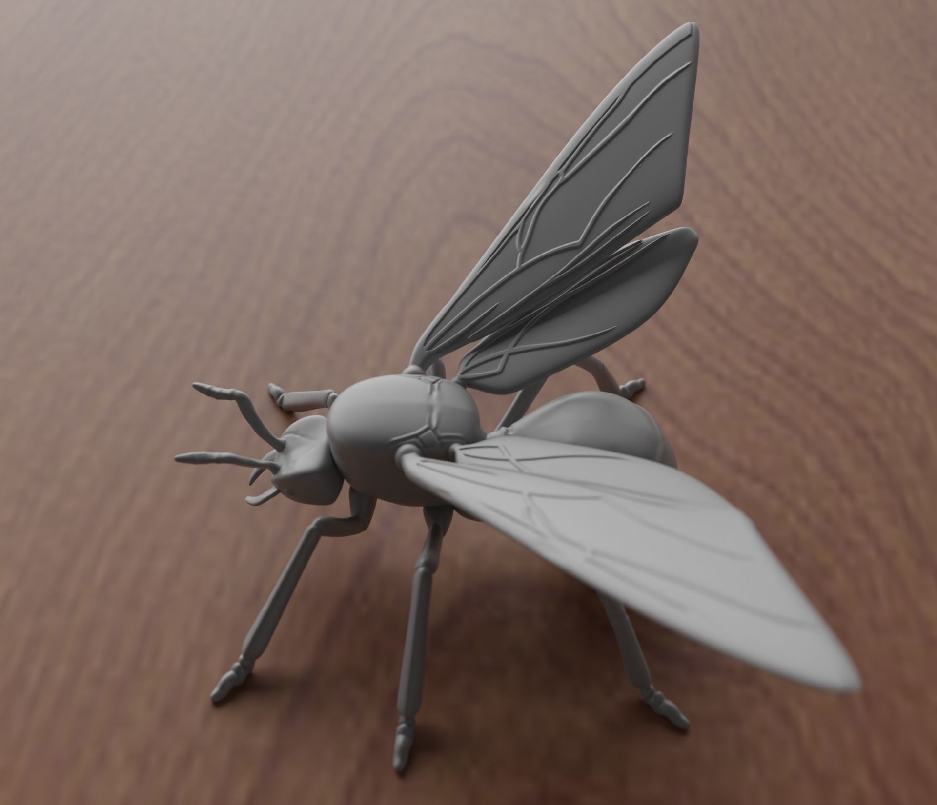 WINGED ANT 3D print model_5
