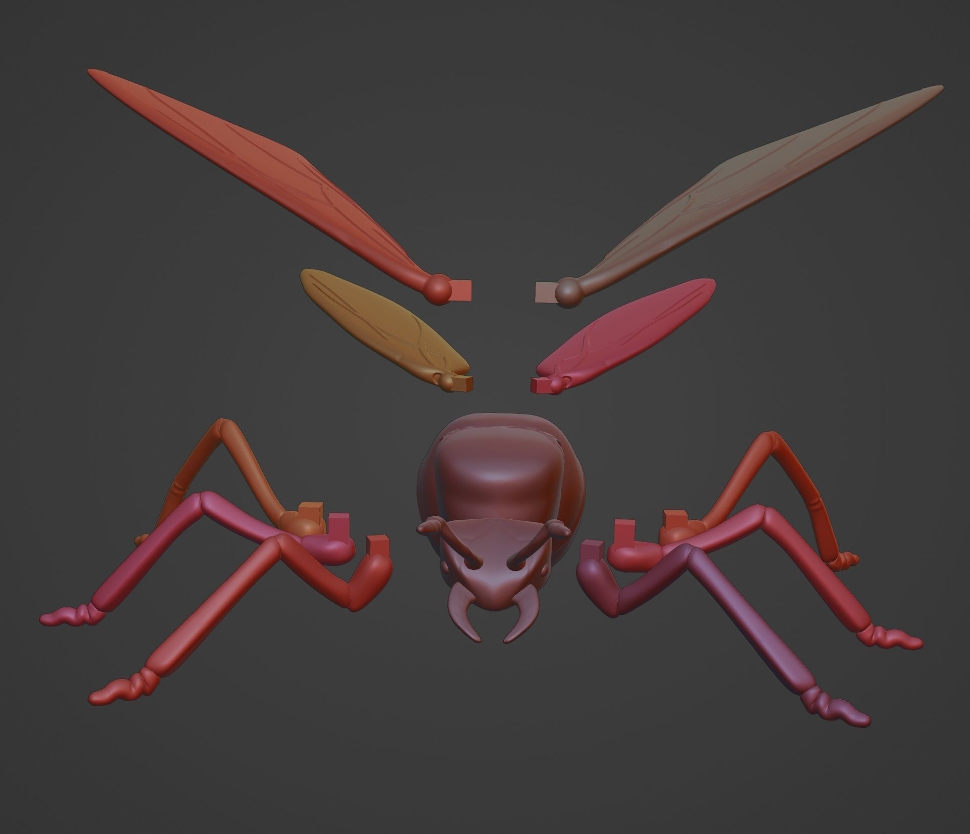 WINGED ANT 3D print model_11