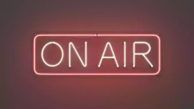 On Air 2 - Neon Sign 3D model