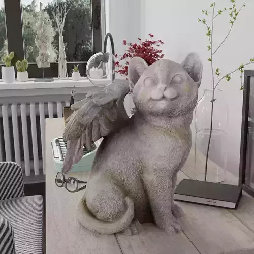Cat Angel Photorealistic PBR