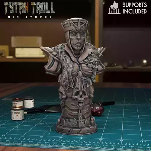 Undead Chess Queen - Pre-Supported