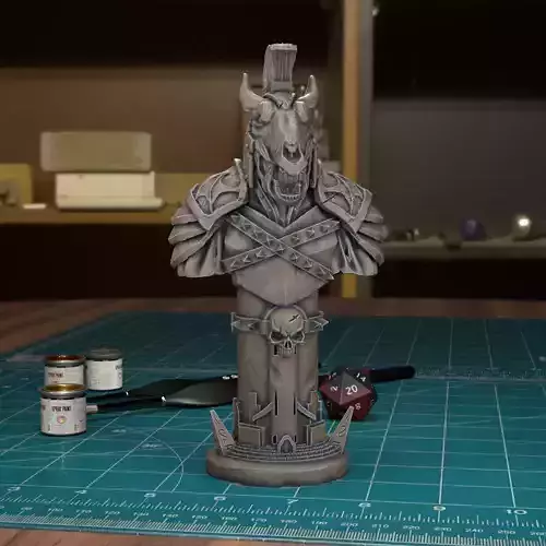 Undead Chess Knight - Pre-Supported