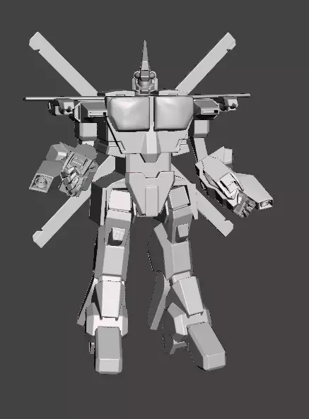AJAC IN MODE  BATTLOID-ROBOTECH 3D model_0