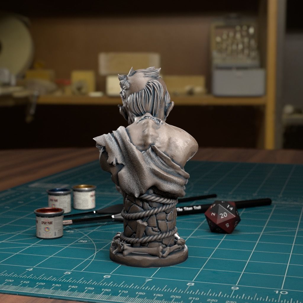 Undead Chess Pawn - Pre-Supported 3D print model_2