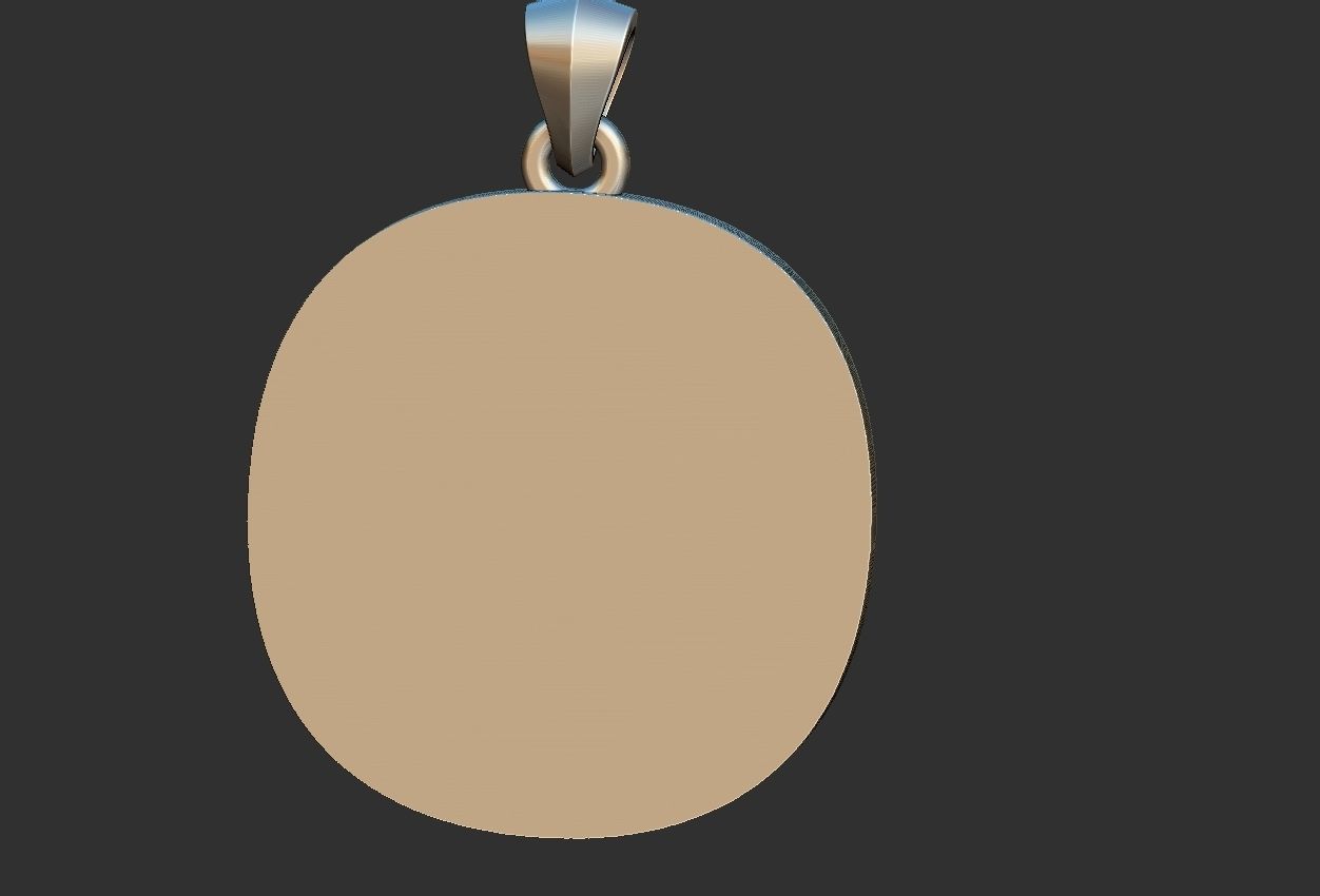 Coat of Arms Ring and Pendant Brasao Castle Lion 3D print model_10