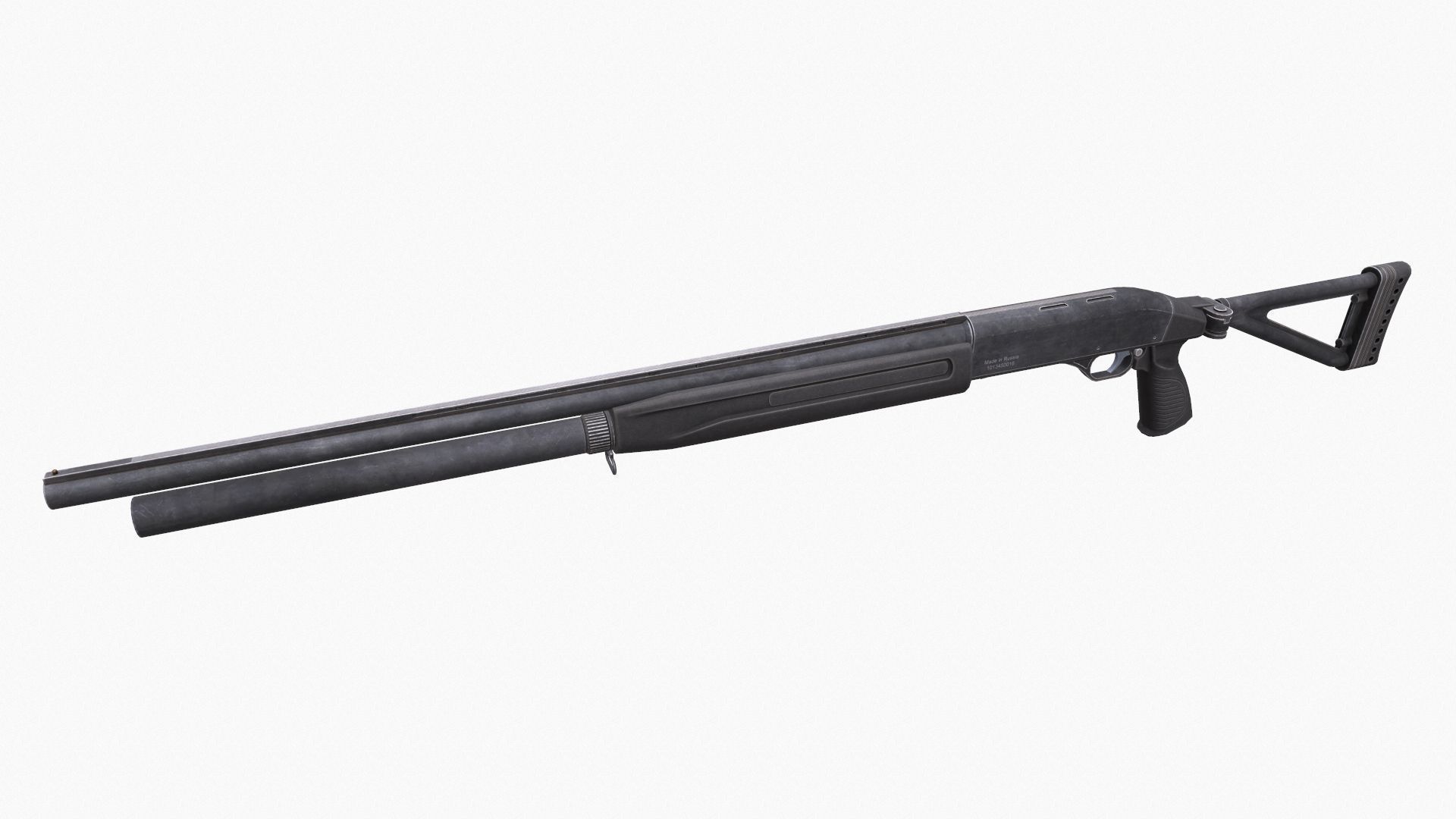 MP-153 Baikal Low-poly 3D model_3