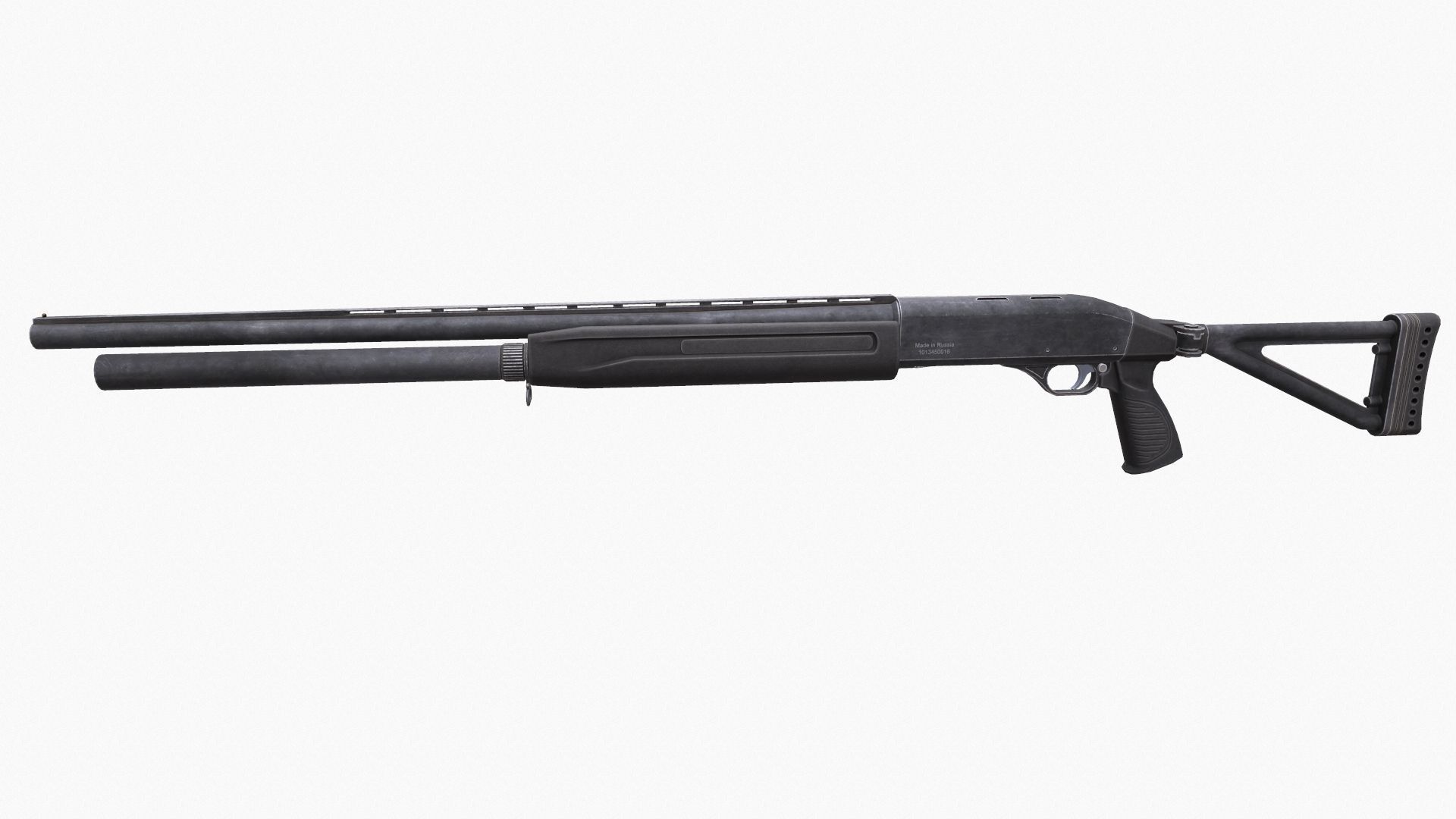 MP-153 Baikal Low-poly 3D model_1