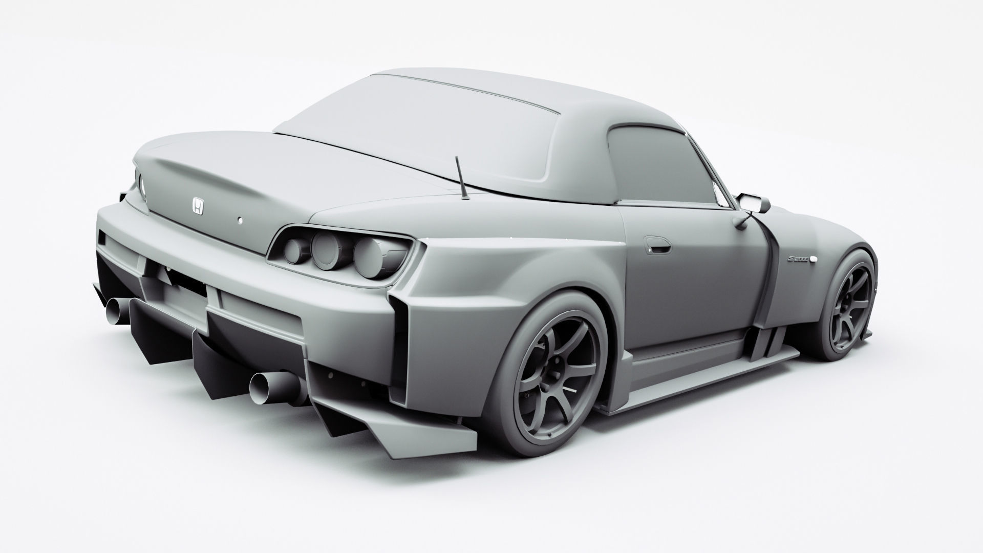 HONDA S2000 3D model_7