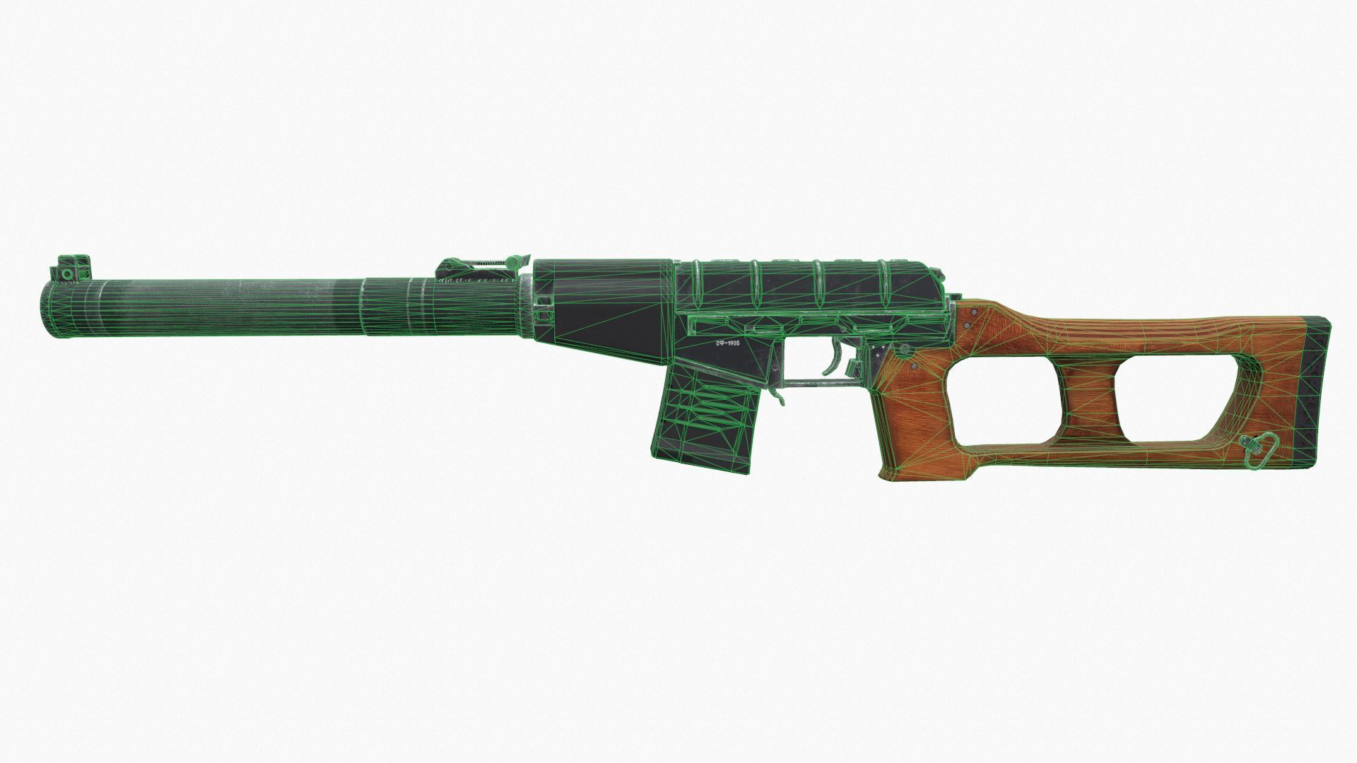 VSS Vintorez Low-poly 3D model_6