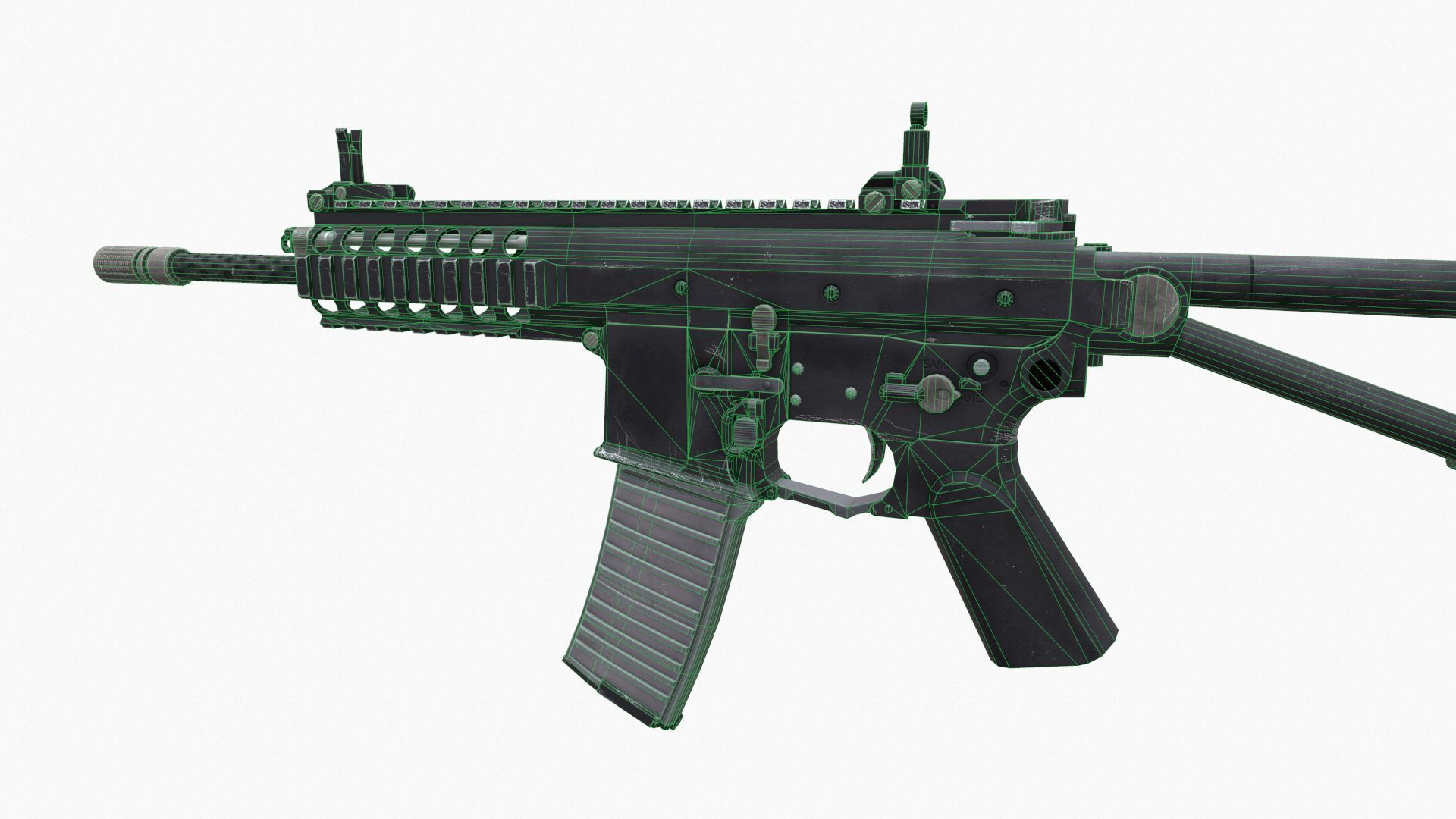 KAC PDW Low-poly 3D model_10