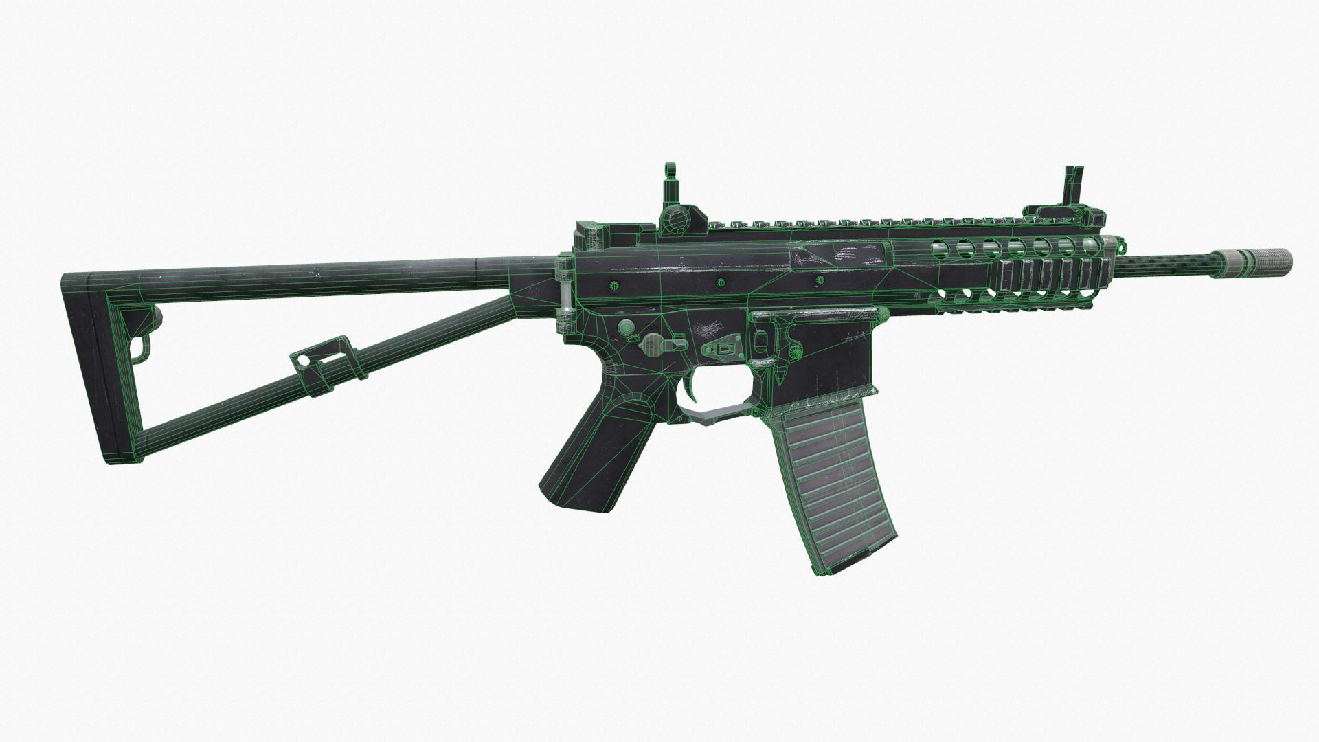 KAC PDW Low-poly 3D model_9