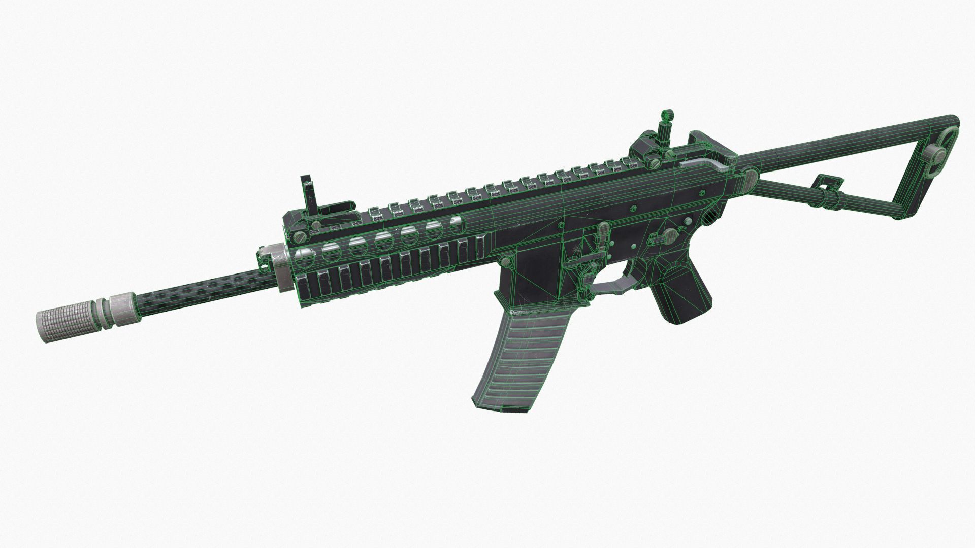 KAC PDW Low-poly 3D model_7