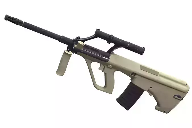 Steyr AUG A1 Low-poly 3D model
