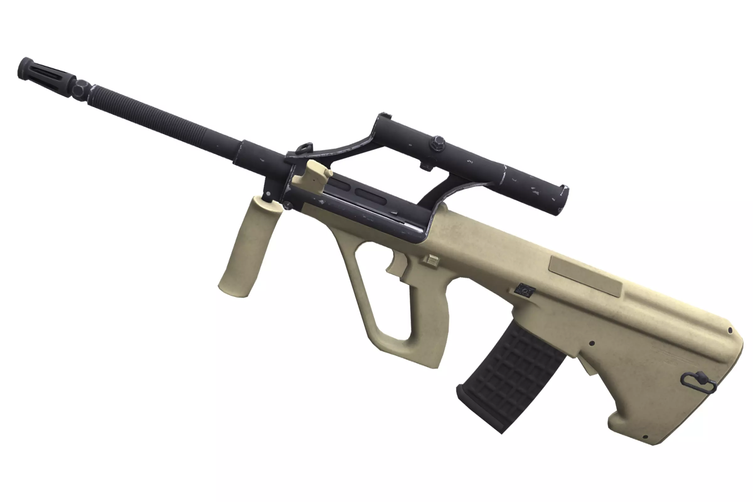 Steyr AUG A1 Low-poly 3D model_0