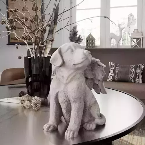 Dog Angel Photorealistic  PBR