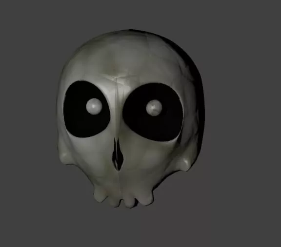 Cartoon skull Free 3D model