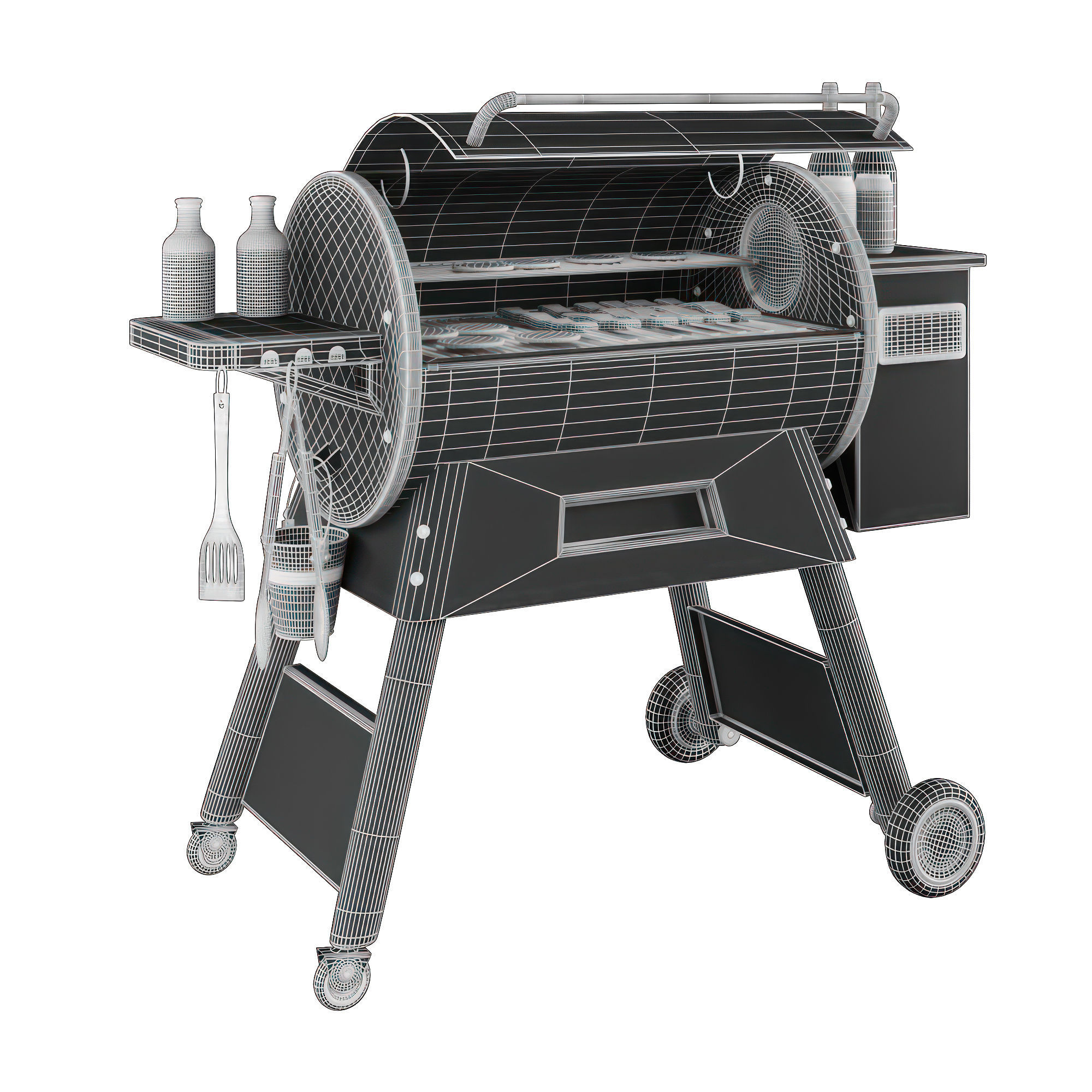 Traegar BBQ 3D model_7