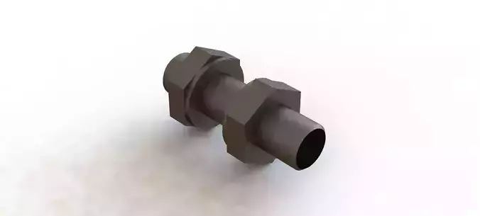 Sensor Balluff Indutivo M12x1 BES00 Inductive Balluff Sensor 3D model