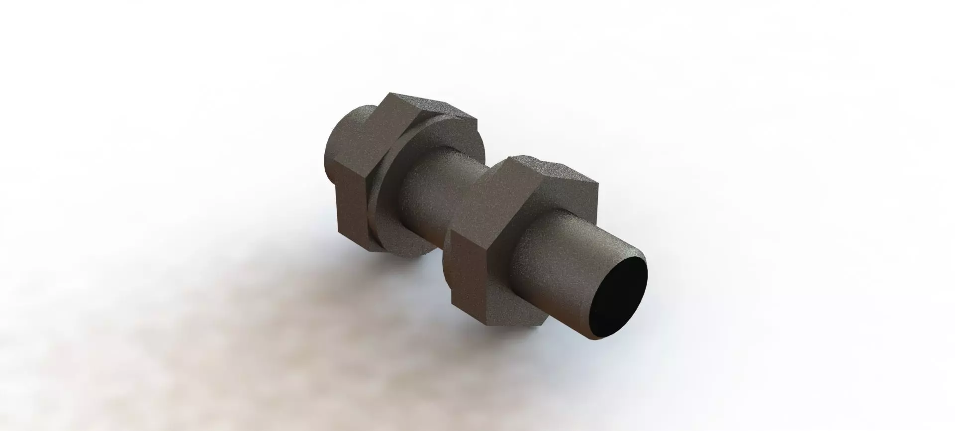 Sensor Balluff Indutivo M12x1 BES00 Inductive Balluff Sensor 3D model_0