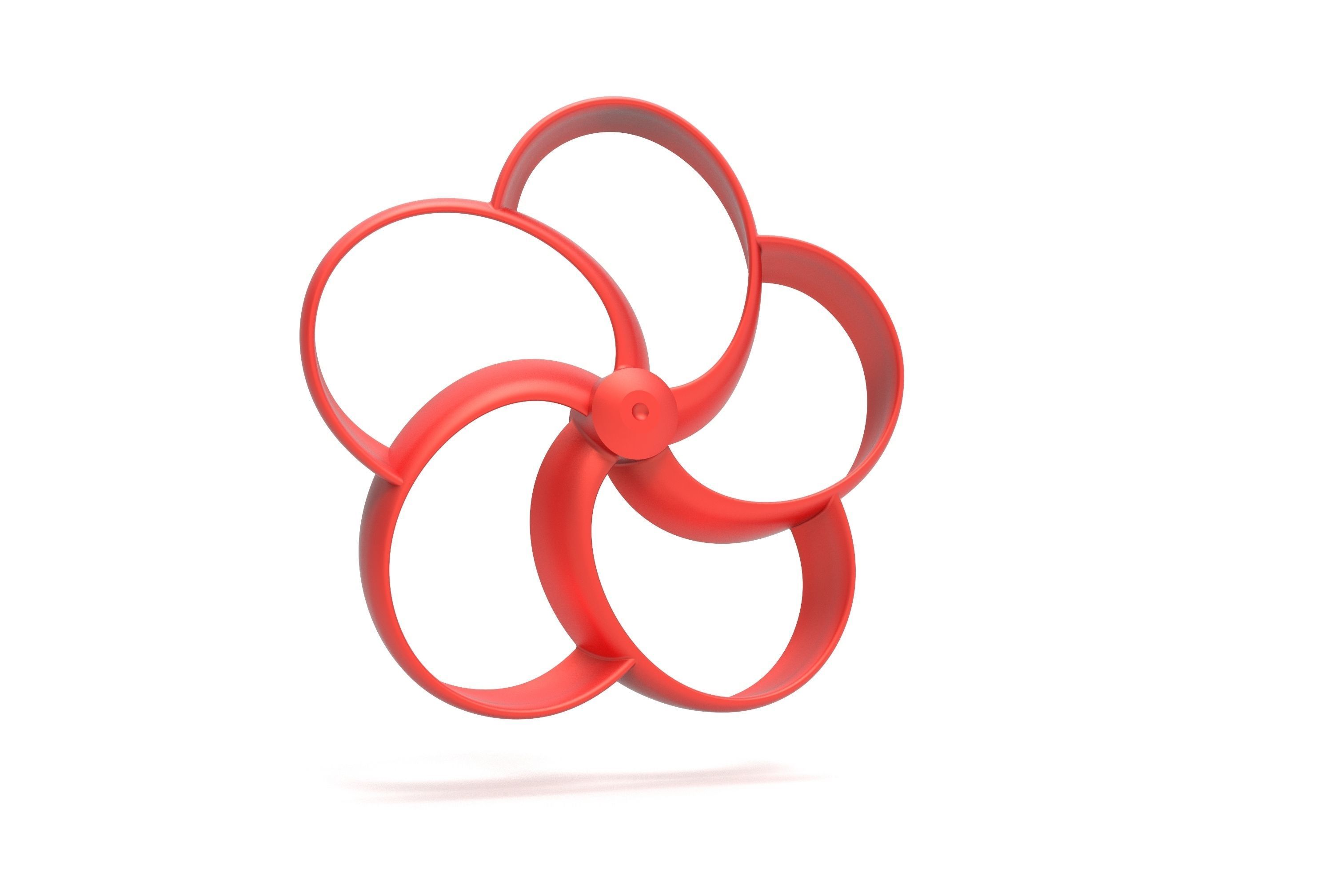 Toroidal drone propeller - 5 blades 3D print model_1