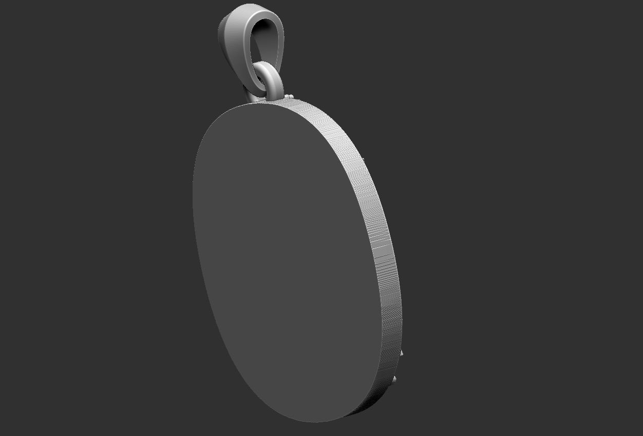 Coat of Arms Lion Tree - Brasao - Ring And Pendant 3D print model_16