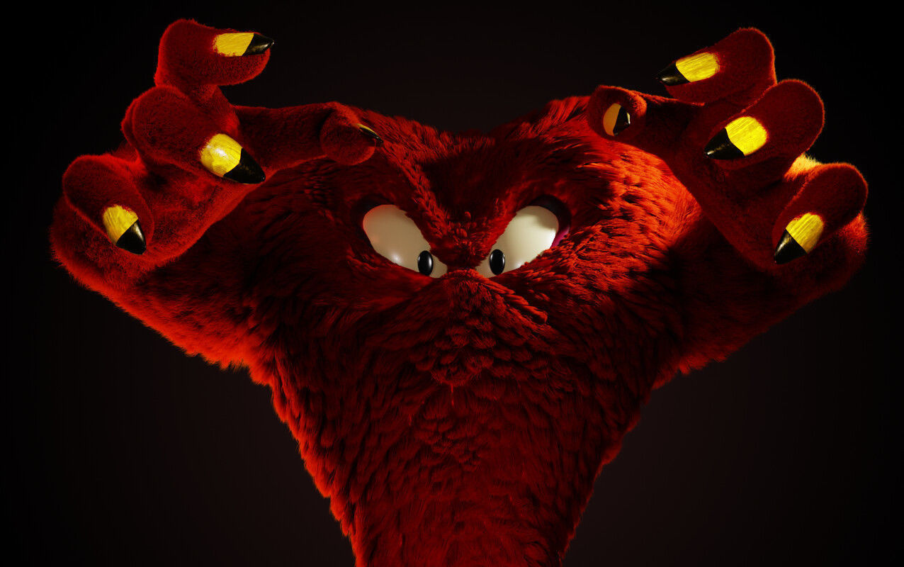 Gossamer from Looney Tunes 3D model_1