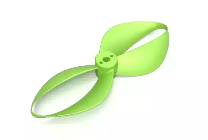 Toroidal drone propeller - 2 blades 3D print model