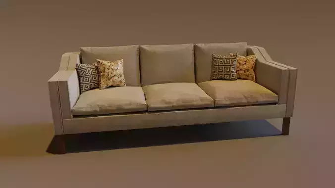 modern  couch sofa 3-seats 