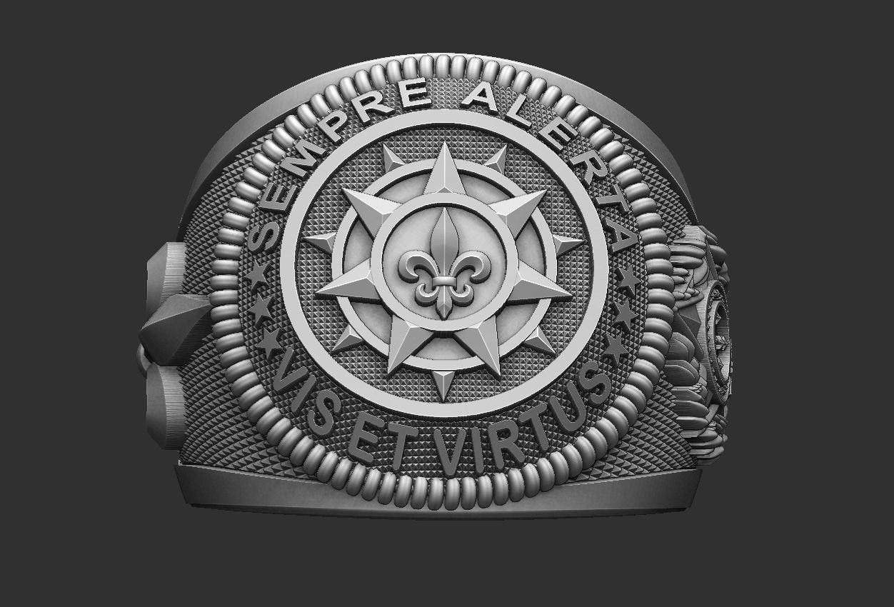 Scout Ring - Escoteiro  3D print model_1
