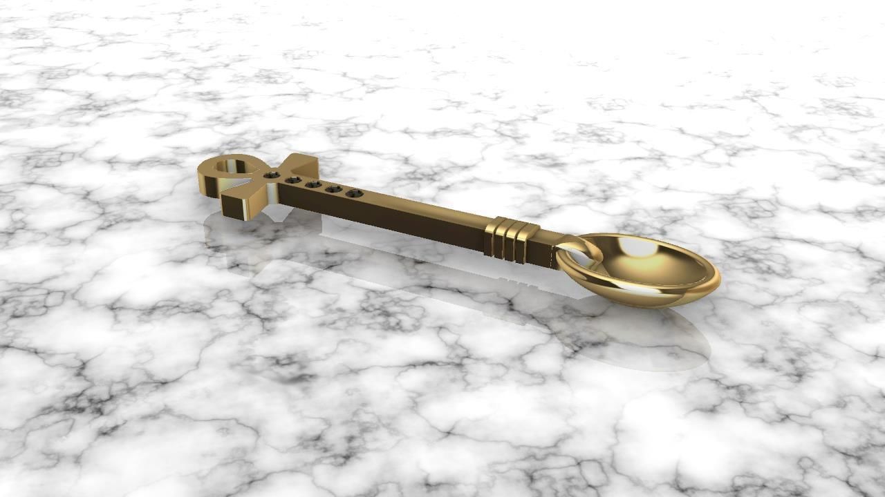 dije cuchara modelo 3d 18k 3D print model_1