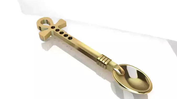 dije cuchara modelo 3d 18k