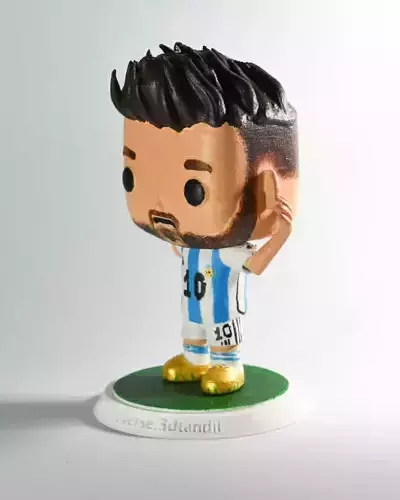 Messi FunkoPop Topo Gigio Mundial 2022 3D print model
