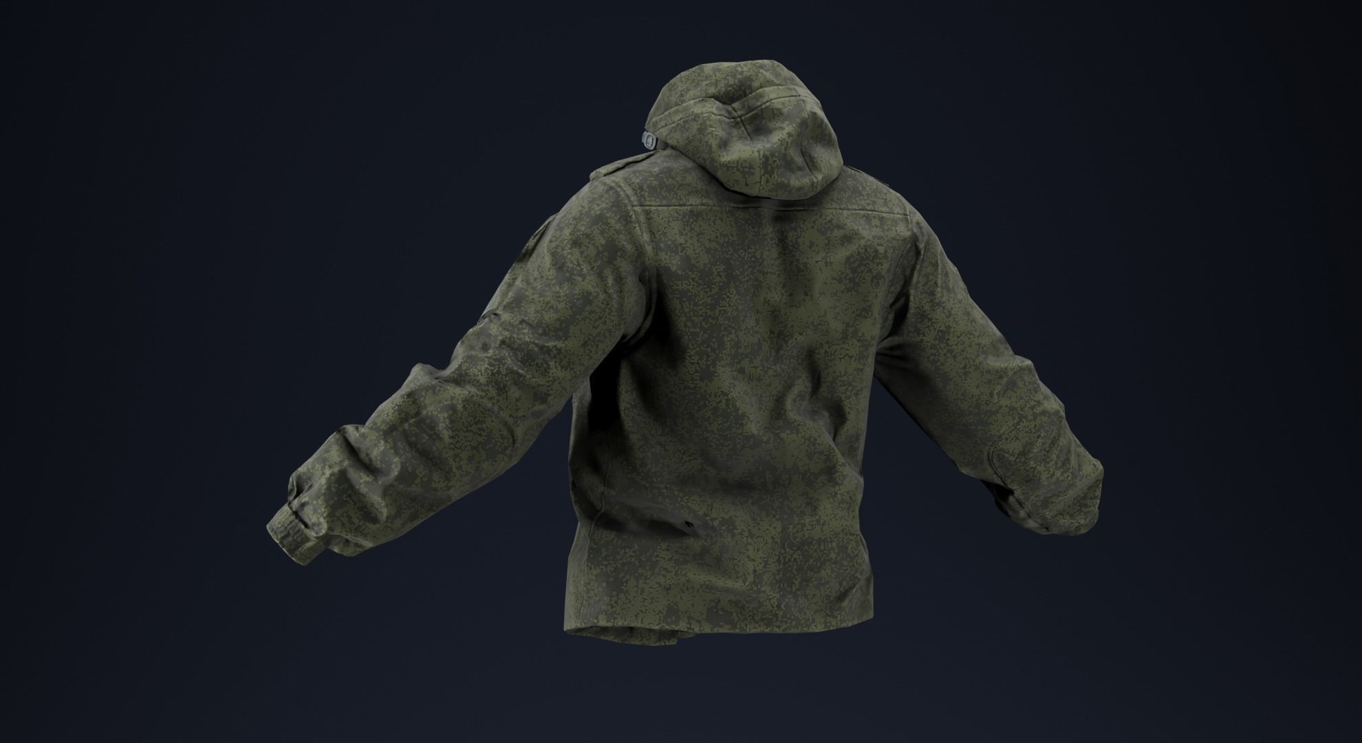 Ratnik VKBO Demi-Season Jacket Low-poly 3D model_8