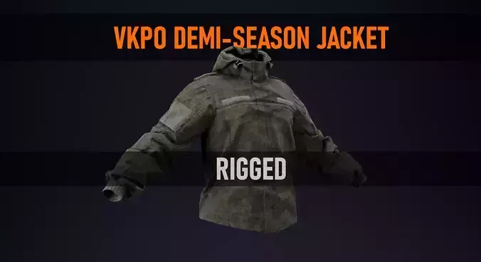 Ratnik VKBO Demi-Season Jacket Low-poly 3D model
