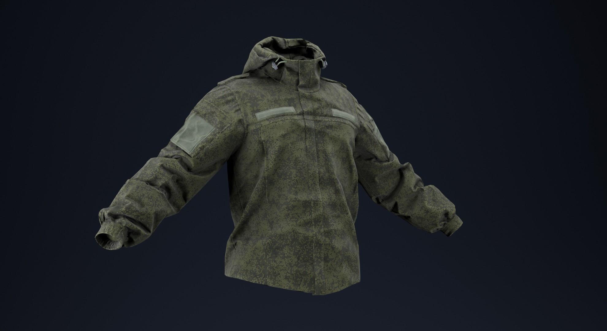 Ratnik VKBO Demi-Season Jacket Low-poly 3D model_2