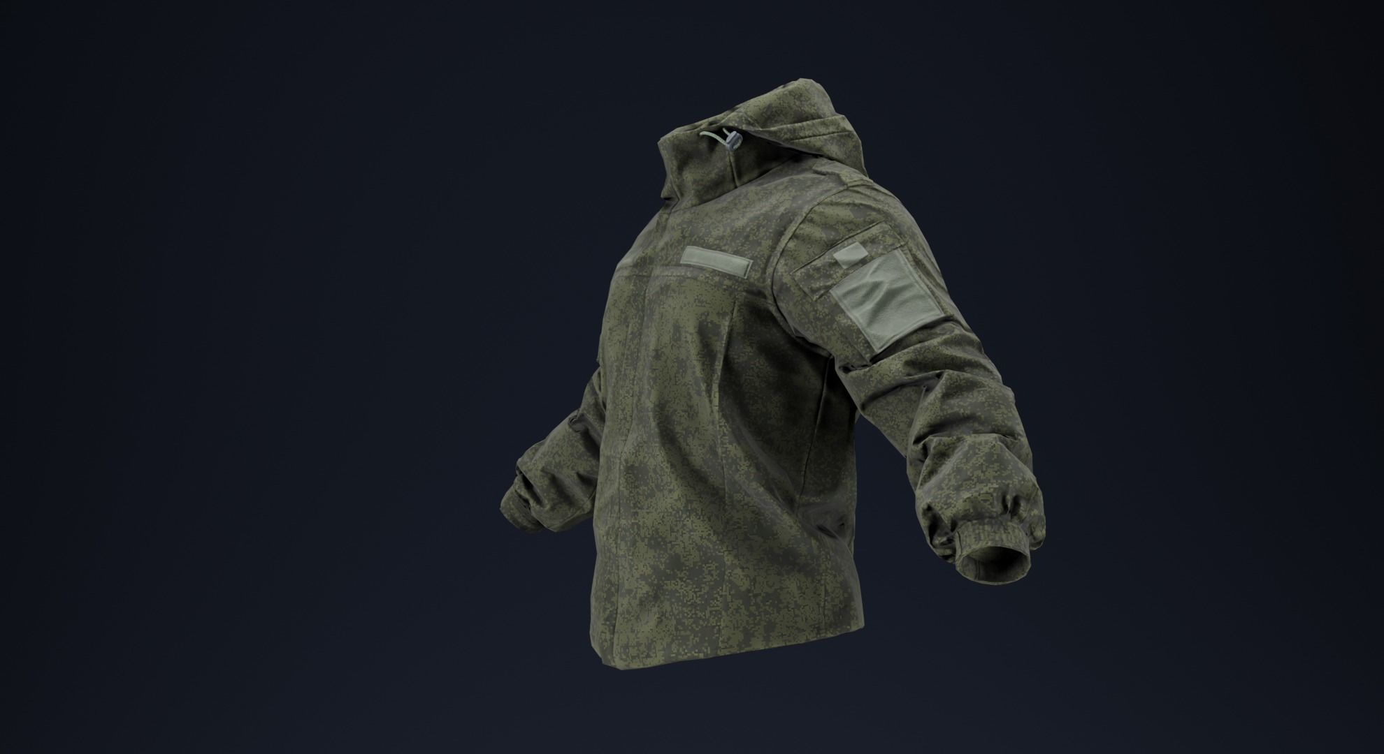 Ratnik VKBO Demi-Season Jacket Low-poly 3D model_11