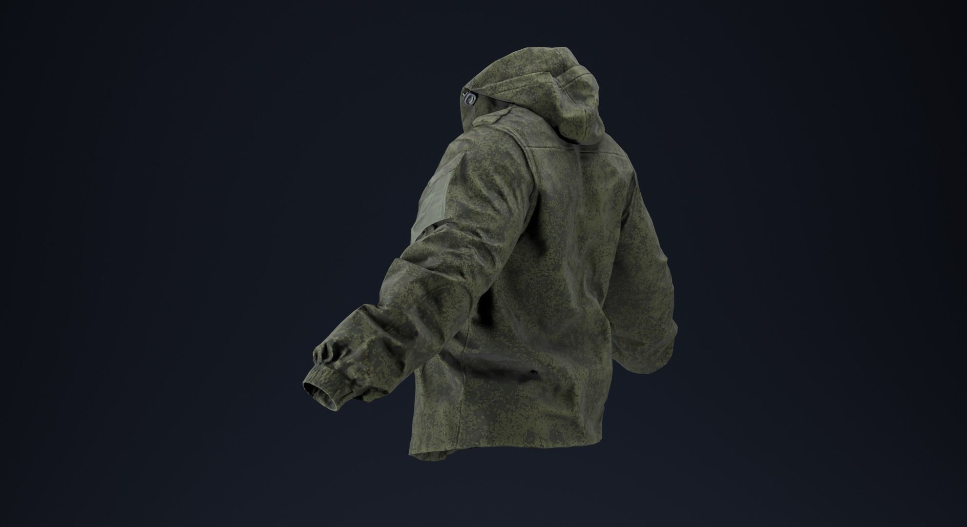 Ratnik VKBO Demi-Season Jacket Low-poly 3D model_9