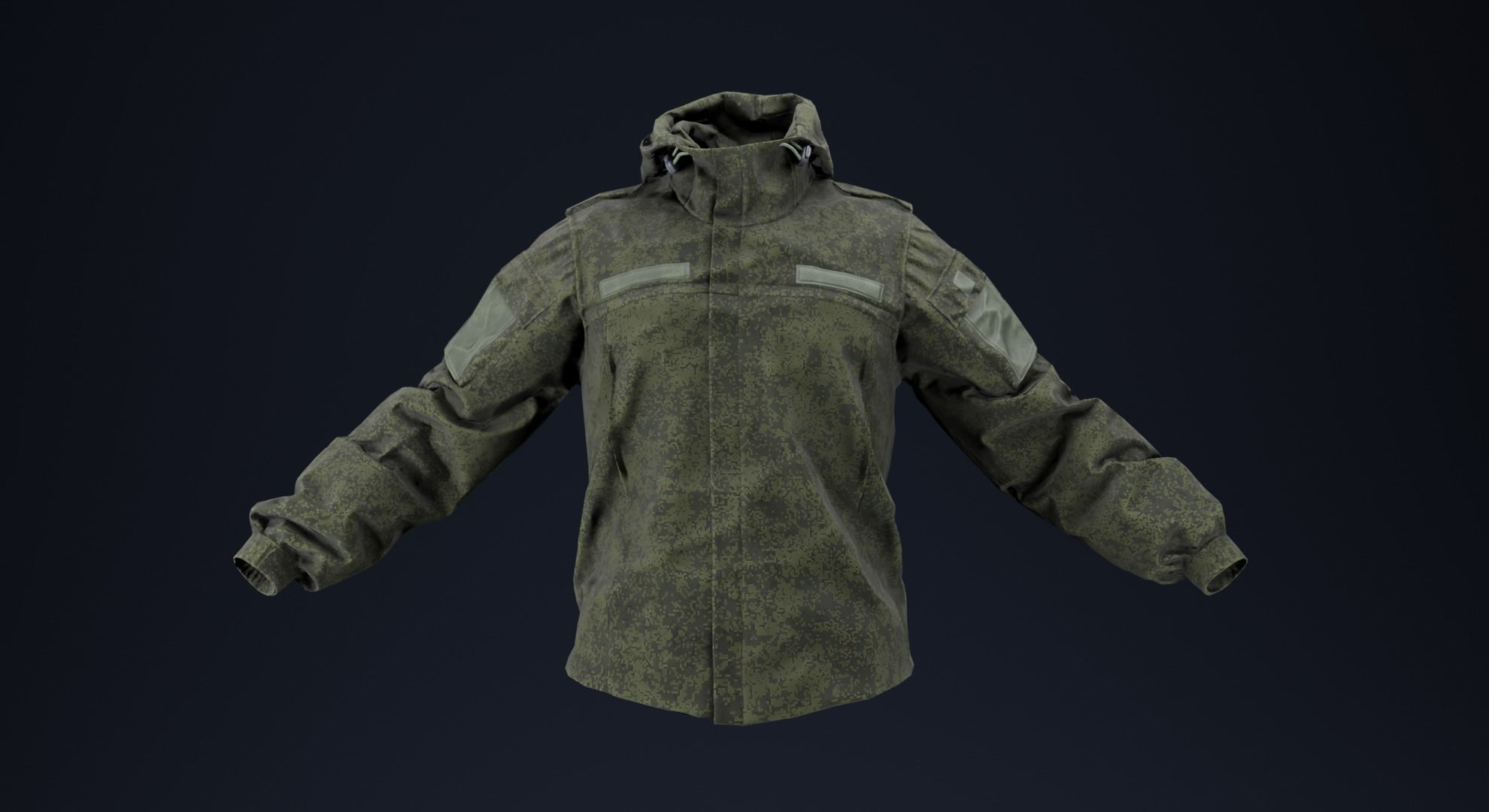 Ratnik VKBO Demi-Season Jacket Low-poly 3D model_1