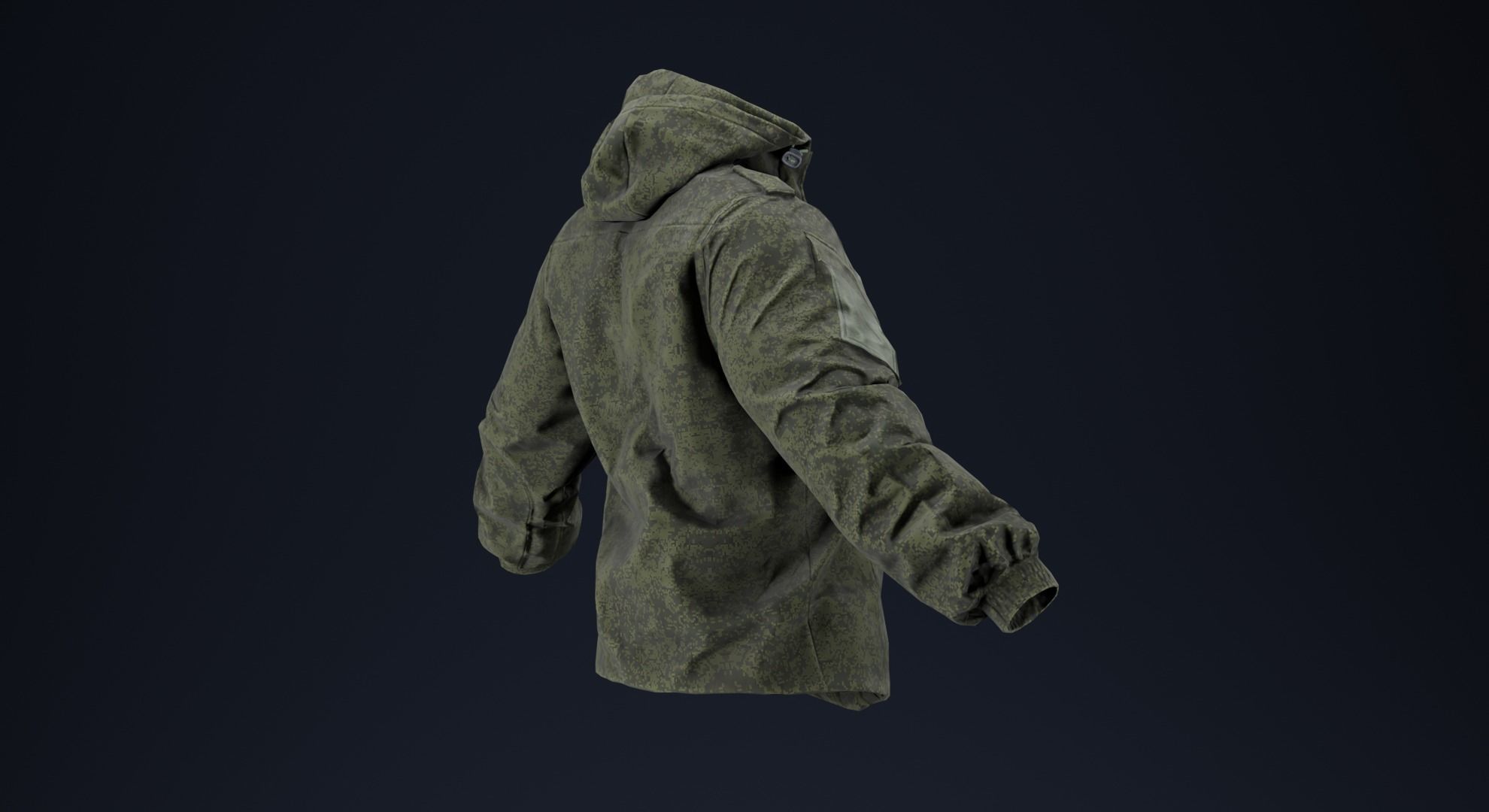 Ratnik VKBO Demi-Season Jacket Low-poly 3D model_5